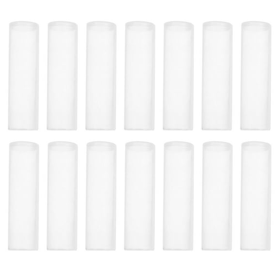 OULII 20Pcs Transparent Plastic Coin Tubes Clear Round Organizer for Coin Storage and Collection