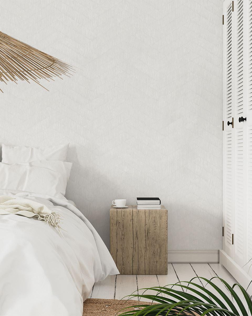 Grey Screen Geometric All Over Printed Non Woven Non-Pasted Textured Wallpaper 57 Sq. Ft.