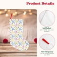 thumbnail image 4 of Lsque 18 Inches Easter Egg3 Pattern Christmas Stockings Hanging Ornaments,Knitted Xmas Fireplace Hanging Stocking,Holiday Decoration, 4 of 8