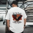 thumbnail image 2 of UngA 250 Anniversary USA T Shirt, Mens American Flag Shirt 4th of July T-Shirt USA Flag 1776 Patriotic Graphic Tee Short Sleeve Memorial Day Tops White,S, 2 of 6