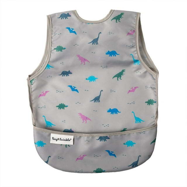 Tiny Twinkle - Baby - Mess-Proof Apron Bib - Waterproof - Machine Washable - Dinosaur