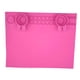 thumbnail image 2 of Tapete de silicona para manualidades, taza de limpieza de pinceles plegable, tapete de silicona suave para pintar rosa, 2 of 9