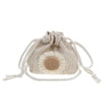 thumbnail image 1 of bolso bandolera tejido con dibujos animados, decorativo, moderno y portátil, para mujeres y niñas (blanco)., 1 of 5