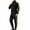 Black, variant on Cavosen Fall Lounge Sets for Men 2 Piece Stand Collar Zipper Tracksuit with Elastic Waist Straight Leg Gym Color Block Cozy Sweatsuits