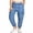 Medium Denim, variant on C'est Toi Women's High Rise Baggy Cargo Woven Tencel Jogger Pants (Medium Denim, Medium)