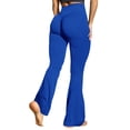 thumbnail image 2 of Women's Seamless Flare Leggings High Waist Athletic Yoga Stretch Bell Bottom Trousers, 2 of 9