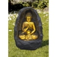 thumbnail image 5 of Hi-Line Gift Ltd. Golden Buddha Fountain Indoor W/LEDs, 5 of 5