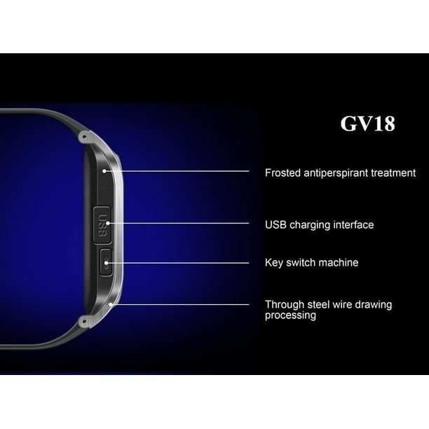 Smart Watch GV18 with SIM Card Intelligent Bluetooth Watches Mobile Phone Smartwatch Walmart