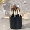 thumbnail image 6 of Makeup Brush Holder with Lid 360° Spinning, Makeup Brush Organizer, Vanity Organizer, Cosmetic Organizer (Black), 6 of 7