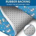 thumbnail image 4 of Blue Cartoon Unicorn Gift Balloon Cloud Pattern Bathroom Rugs Sets 3 Piece,Toilet Cover Set,Absorbent Non Slip Bathroom Mats Sets with U-Shaped Contour Rug Toilet Rug Set, 4 of 5