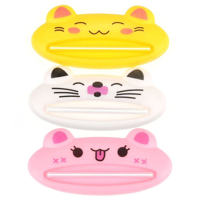 CUTE TOOTHPASTE TUBE SQUEEZER CARTOON ANIMAL USEFUL EASY DISPENSER ROLL HOLDER 