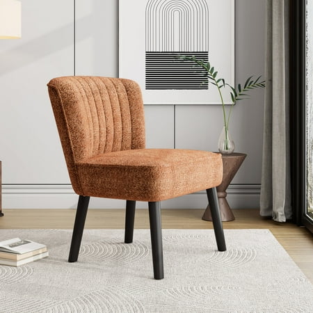 comfortable brown upholstered chair with product