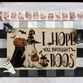 thumbnail image 6 of Sm:)e I Hope You Brought Boos Spider Web Halloween Doormat, Home Decor Low-Profile Switch Rug Door Mat Floor Mat for Indoor Outdoor 17x29 Inch, 6 of 7