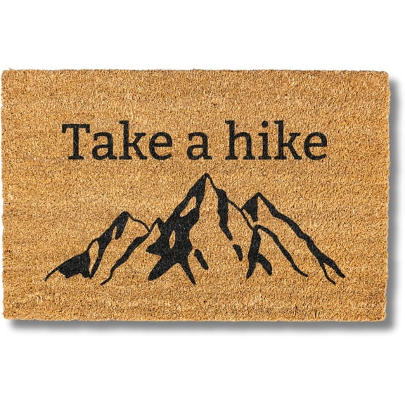 Take a Hike Door mat Go Away Mat Funny Front Outdoor Welcome Doormat 16x24 inch