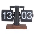 thumbnail image 2 of Flip Desk Clock, Retro Vintage Design Auto Flip Desk Table Clock, Internal Gear Operated Mechanical Flip Clock, 24 Hours Modern Digital Mechanical Retro Flip Down Clock for Home, 2 of 7