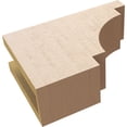 thumbnail image 6 of Ekena Millwork 4"W x 8"H x 12"L Mediterranean Woodgrain TimberThane Rafter Tail, Primed Tan, 6 of 6