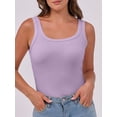 thumbnail image 4 of ANRABESS Womens Sleeveless Scoop Neck Tank Top Ribbed Fitted Summer Basic Slim Cute Tops 2026 Light Purple X-Small, 4 of 8