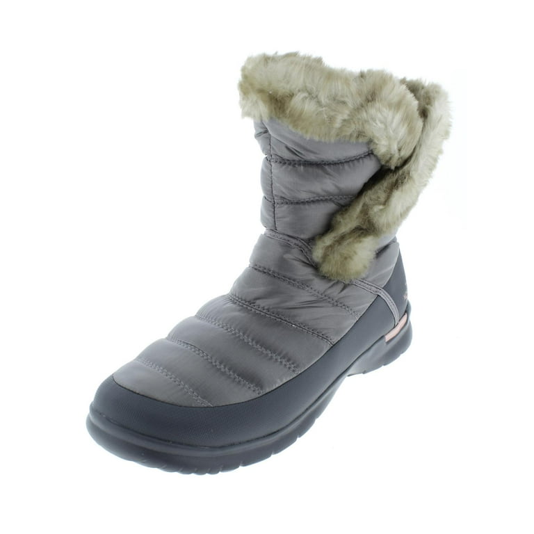 The North Face Womens ThermoBall II Quilted Faux Fur Winter Boots