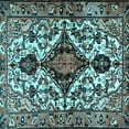 thumbnail image 1 of Ahgly Company Indoor Square Persian Light Blue Traditional Area Rugs, 6' Square, 1 of 4