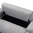 thumbnail image 6 of Steve Silver Isla Gray Tweed Fabric Power Reclining Sectional, 6 of 9