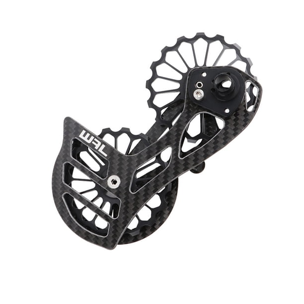 Greeniant Rodamiento de cerámica de gran tamaño, polea a prueba de herrumbre, jaula de desviador trasero, Kit de rueda de guía de cubo resistente al Ciclismo Negro SD2 Greeniant OD024405-03