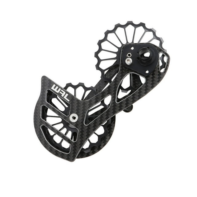 Oversized Ceramic Bearing Rustproof Pulley Rear Derailleur Cage Wear-resistant Hub Guide Wheel Kit Bike Accessories Outdoor Black SD2