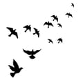 thumbnail image 4 of Etiqueta engomada de la pared del fondo del cartel de la pared de la imagen de los pájaros voladores a prueba de agua, 4 of 6