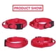 thumbnail image 2 of Collar táctico para perros Xqpetlihai, militar, ajustable, de nailon, rojo, 2 of 7