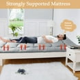 thumbnail image 4 of Litake Japanese Floor Mattress Futon Mattress, Thicken Tatami Mat Sleeping Pad Foldable Roll Up Mattress Boys Girls Dormitory Mattress Pad Kids Floor Lounger Pillow Bed, Grey, 4 of 8