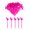 Rose red, variant on 50Pcs Party Supplies Flamingo Fruit Fork Mini Pick Buffet Cupcake Fruit Fork Cake Dessert Salad Sticks Cocktail Toothpick Skewer