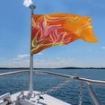 thumbnail image 7 of Kll Orange Flower Psychedelic Flag 4x6 Ft Parade Party Flag Outdoor Flag Decorative Flag Banner Flags Garden Flag Home House Flags, 7 of 7