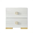 thumbnail image 3 of Castle Place Elegant Glow 2 Drawer Nightstand, White, 3 of 10