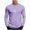 Purple, variant on Cmfcve Mens Fall Layering Tops Plus Size Crew Neck Long Sleeve Tee Shirts Heartbeat Print Fall Oversized Casual Pullover