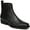 Black Leather, variant on Zodiac Womens Arrow Leather Square Toe Chelsea Boots Brown 8 Medium (B,M)