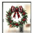 thumbnail image 5 of LmnLft Christmas Wreath Decal Stickers, Pine Branch and Pinecone Holiday Window Clings, Peel and Stick Decorative Christmas Wall and Door Decor, 5 of 7