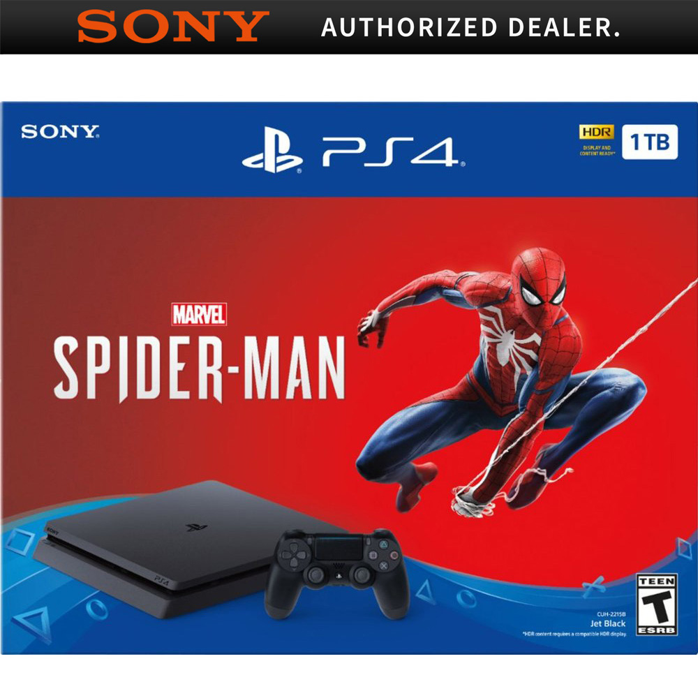 Sony PlayStation 4 Slim 1TB Spiderman Bundle, Black, CUH-2215B - image 10 of 10