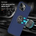 thumbnail image 2 of JTCASES for iPhone 12 Mini Case, Car Mount Bracket 2-layer Hybird Shockproof PC TPU Anti-fall Slim Fit Lightweight Magnetic Cover for iPhone 12 Mini（5.4" 2020) - Blue, 2 of 7