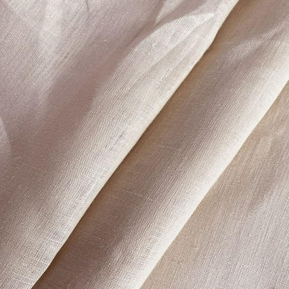 Nature 100% Pure Linen Fabric Cloth Hang Down Feeling for Dress Clothing Garment Home Deco, Craft by The Yard (Wheat)