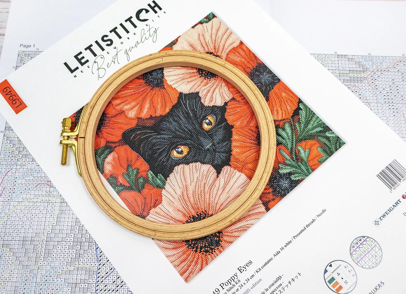 Poppy Eyes L9949 Counted Cross Stitch Kit