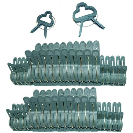 

40 Pcs Plant Support Clips Flower and Vine Garden Tomato Plant Support Clips for Supporting Stems Vines Grow Upright Climbing Tool for Straightening Tomato Cage Trellis (2 sizes in one pack)