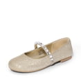 thumbnail image 1 of Zapatos DREAM PAIRS Bailarinas Mary Jane para Niñas Talla 3 W Dorado, 1 of 5