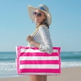 thumbnail image 3 of DAKIMOE Beach Bags For Women - Large Beach Tote Bags with Zipper Waterproof Sandproof Swim Pool Beach Bag Large Tote, 3 of 7