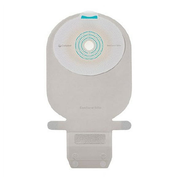 SenSura Mio Filtered Ostomy Pouch One-Piece System Maxi 3/8 to 2-1/8 Inch Stoma Drainable Flat, Trim To Fit, 10481 - Pack of 10
