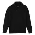 thumbnail image 1 of Tasso Elba suéter de cuello chal texturizado para hombre, negro, grande, 1 of 1