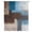Blue, variant on Blue Brown Sheer Curtains 108" Extra Long, Ombre Abstract Street Art Mottled Texture Light Filering Curtains, Privacy Drapes Simi Floor to Veiling Curtain for Living Room Bedroom Window Treatment