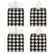 thumbnail image 2 of Fotbe Black and white houndstooth Porta Pañuelos Decorativo de Cuero, Caja Cuadrada Moderna para Pañuelos Faciales, Organizador y Dispensador 5x5x5'', 2 of 7