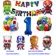 thumbnail image 3 of Decoración para fiesta de cumpleaños de superhéroes Globo de Los Vengadores Spiderman Iron Man Hulk Suministros para fiesta Vajilla Banner Telón de fondo, 3 of 5