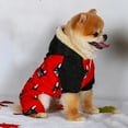 thumbnail image 3 of Pet Dog Clothes Warm Four-legged Jackets with Buckle Fashion Printed Cat Dog Clothing, 3 of 6