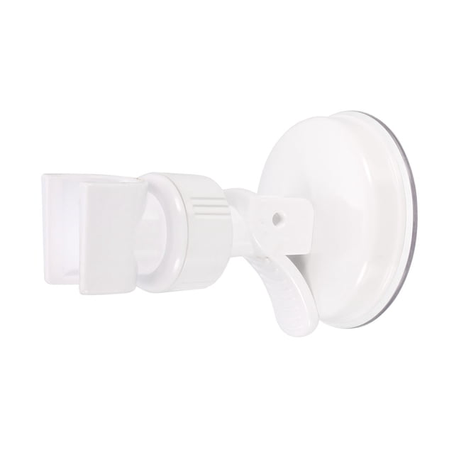 Uxcell 105mm White Adjustable Suction Cup Wall Mount Handheld Shower Head Holder