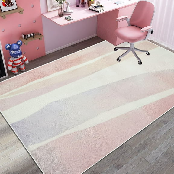 Simple Luxury Living Room ration Carpet Pink Girl Bedroom Bedside Bay Window Non-slip Rug Fashion La